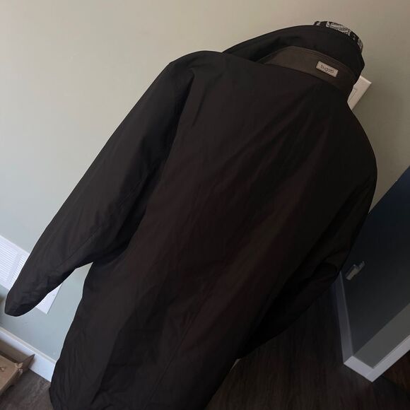 Bugatti Contrast Trim Water-Repellent Coat-BLACK-40 - Picture 4 of 8